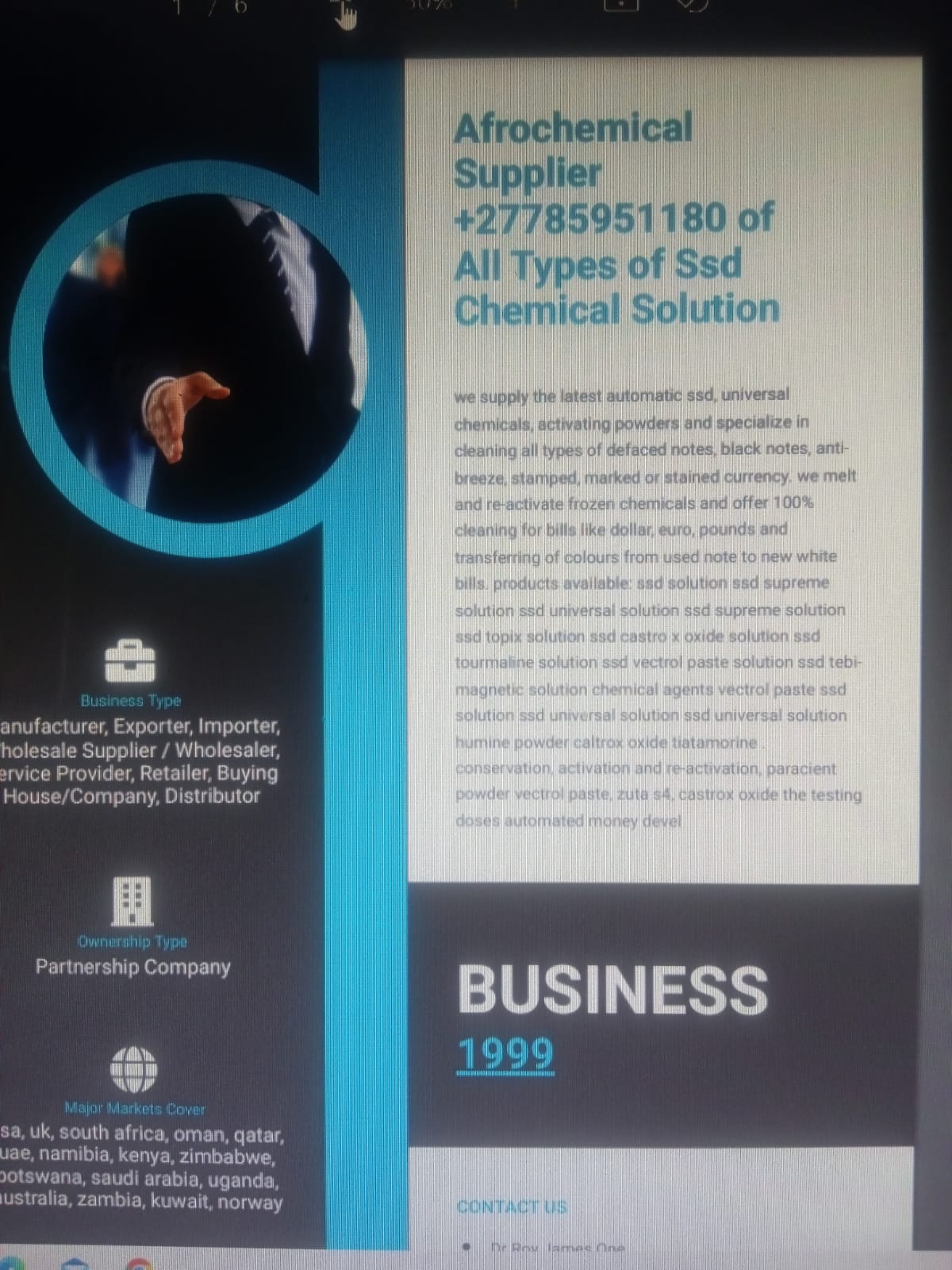 Kenya-Nairobi ssd chemical solution +27785951180 buy 