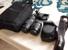 CANON DSLR 600D + 2LENSES ( CANON 75-300mm AND CANON18-55mm)